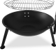 Barbecue à charbon et grille suspendue réglable rond 59cm noir GW0104