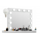 Coiffeuse blanche avec miroir + 12 LED / BETI7
