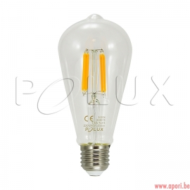 Ampoule décorative à 360 ° LED ST64 E27 1055lm, 7,5W, filament 3000K