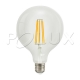 Ampoule LED décorative 360 ° G125 E27 1250lm, 8W, filament 3000K
