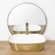 Vasque en céramique FLORIA GOLD/WHITE