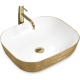 Vasque en céramique FLORIA GOLD/WHITE