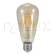 Lampe LED décorative Vintage Amber ST64 E27 320lm, 4W, 2200K