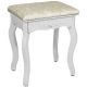Coiffeuse blanche + tabouret