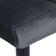 Chaise de bar AZARA velours/graphite