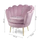 Fauteuil coquillage rose F101