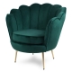 Fauteuil coquillage vert F101
