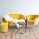 Fauteuil coquillage jaune F101