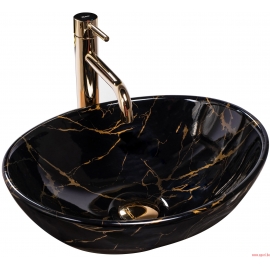 Vasque en céramique  SOFIA BLACK MARBLE